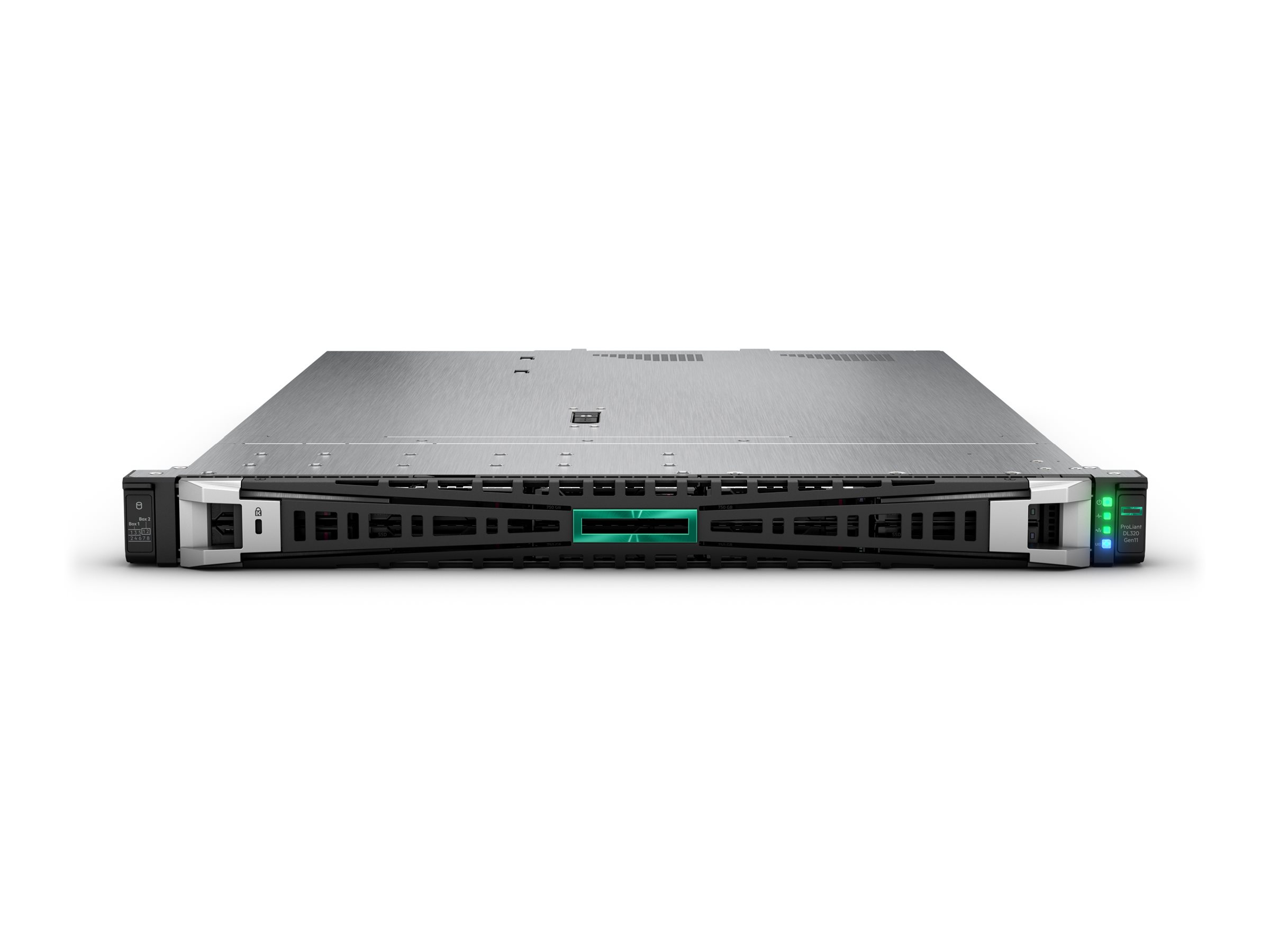 HPE ProLiant DL320 Gen11 - Server - Rack-Montage - 1U - zweiweg - 1 x Xeon Silver 4510  2.4 GHz - RAM 64 GB - SATASASNVMe - Hot-Swap 6.4 cm (2.5")