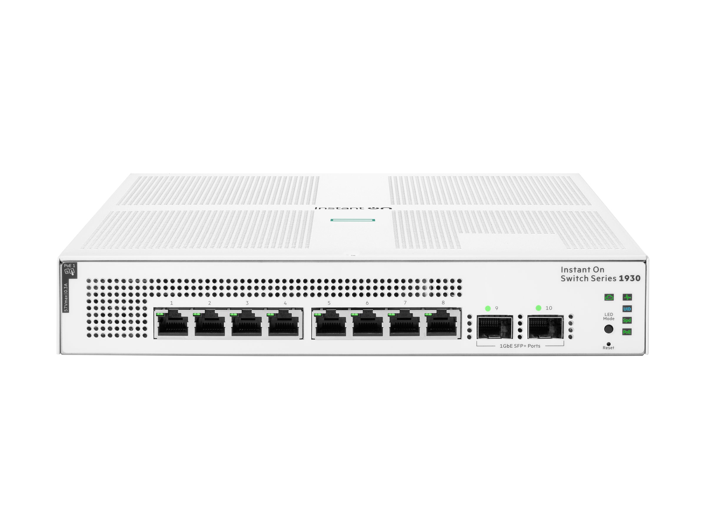 HPE Networking Instant On 1930 8G Class4 PoE 2SFP 124W Switch - Switch - L3 - managed - 8 x 101001000 (PoE)