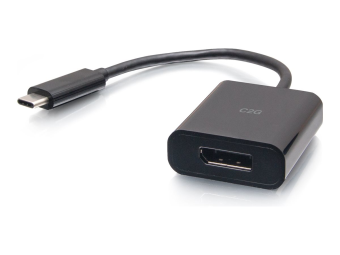 C2G USB-C to DisplayPort Adapter Converter - 4K 60Hz - Black - Videoadapter - 24 pin USB-C (M)