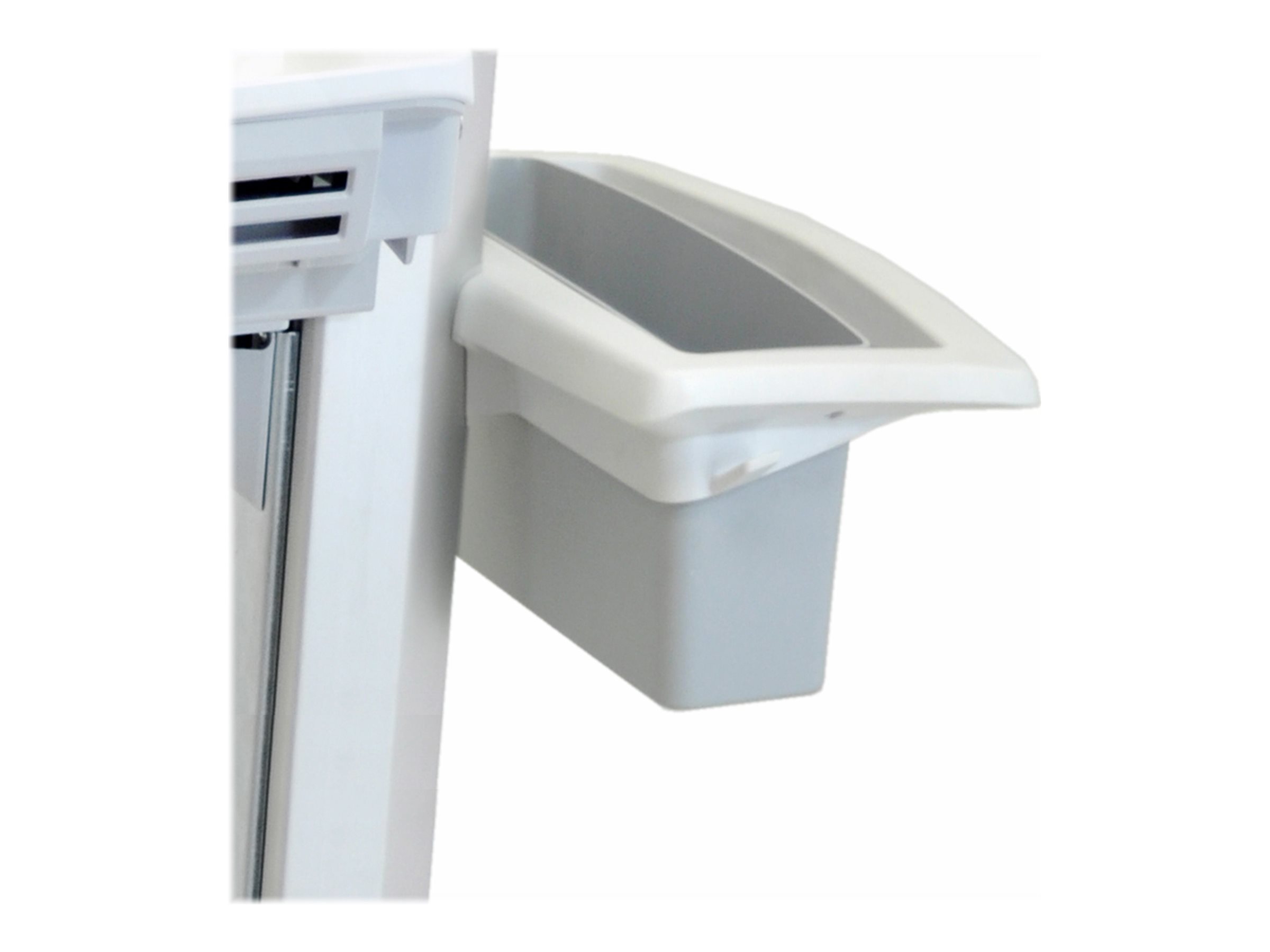 Ergotron Wagen - für LCD-Display  PC-Ausrüstung - medizinisch - Kunststoff, Aluminium, verzinker Stahl - Grau, weiß, Polished Aluminum - Bildschirmgröße bis zu 61 cm (bis zu 24 Zoll)