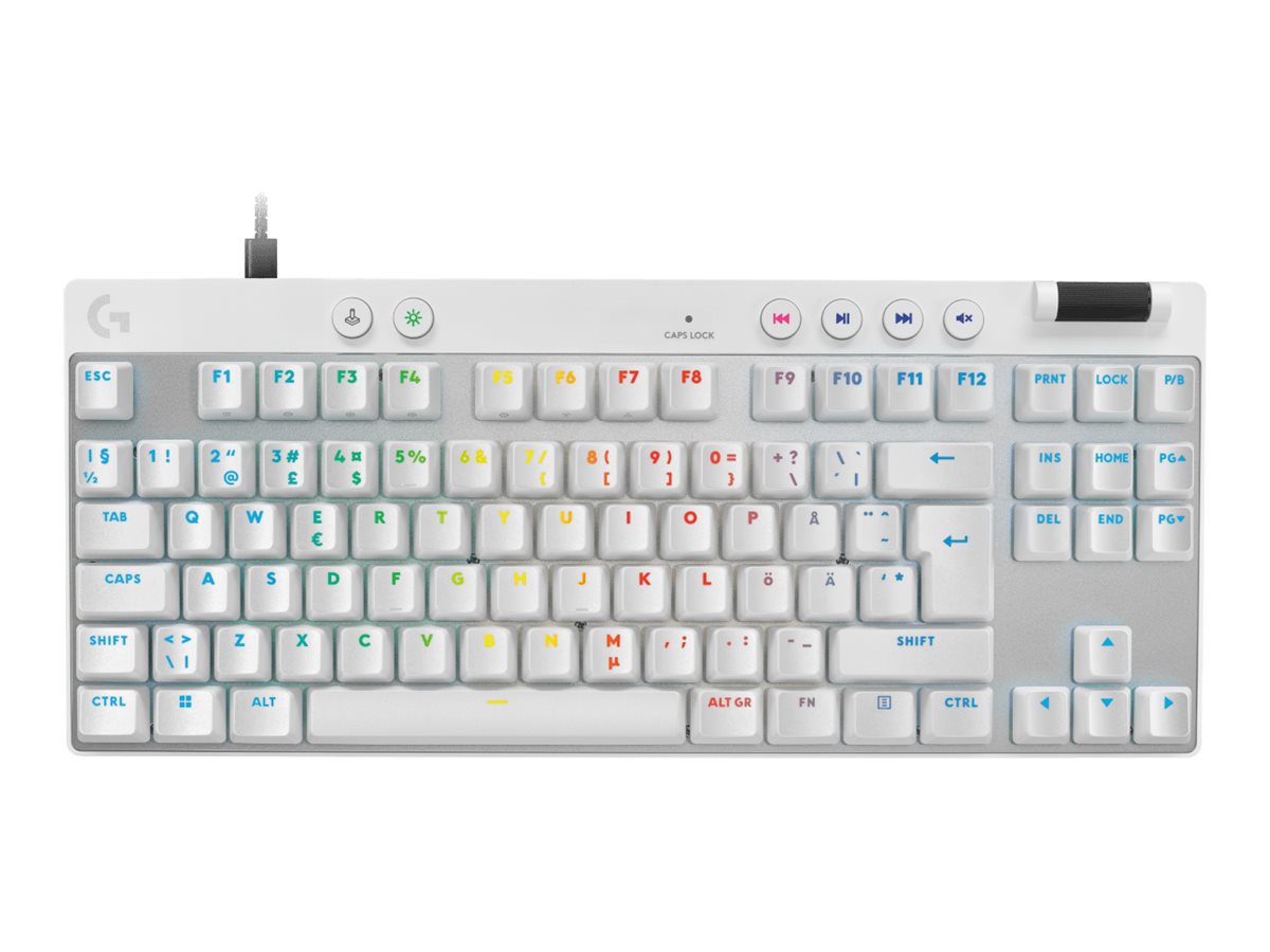 Logitech G PRO X RAPID - Tastatur - TKL - Hintergrundbeleuchtung - USB - QWERTY - Nordisch (DänischFinnischNorwegischSchwedisch)