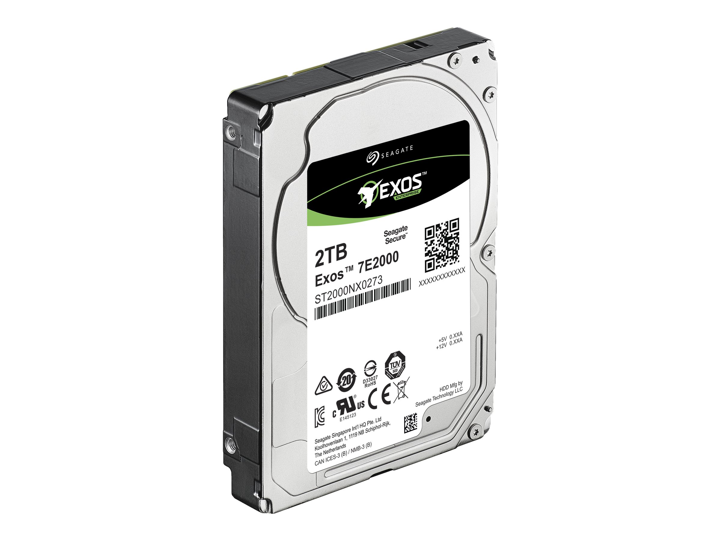 Seagate Exos 7E2000 ST2000NX0273 - Festplatte - 2 TB - intern - 2.5" SFF (6.4 cm SFF)