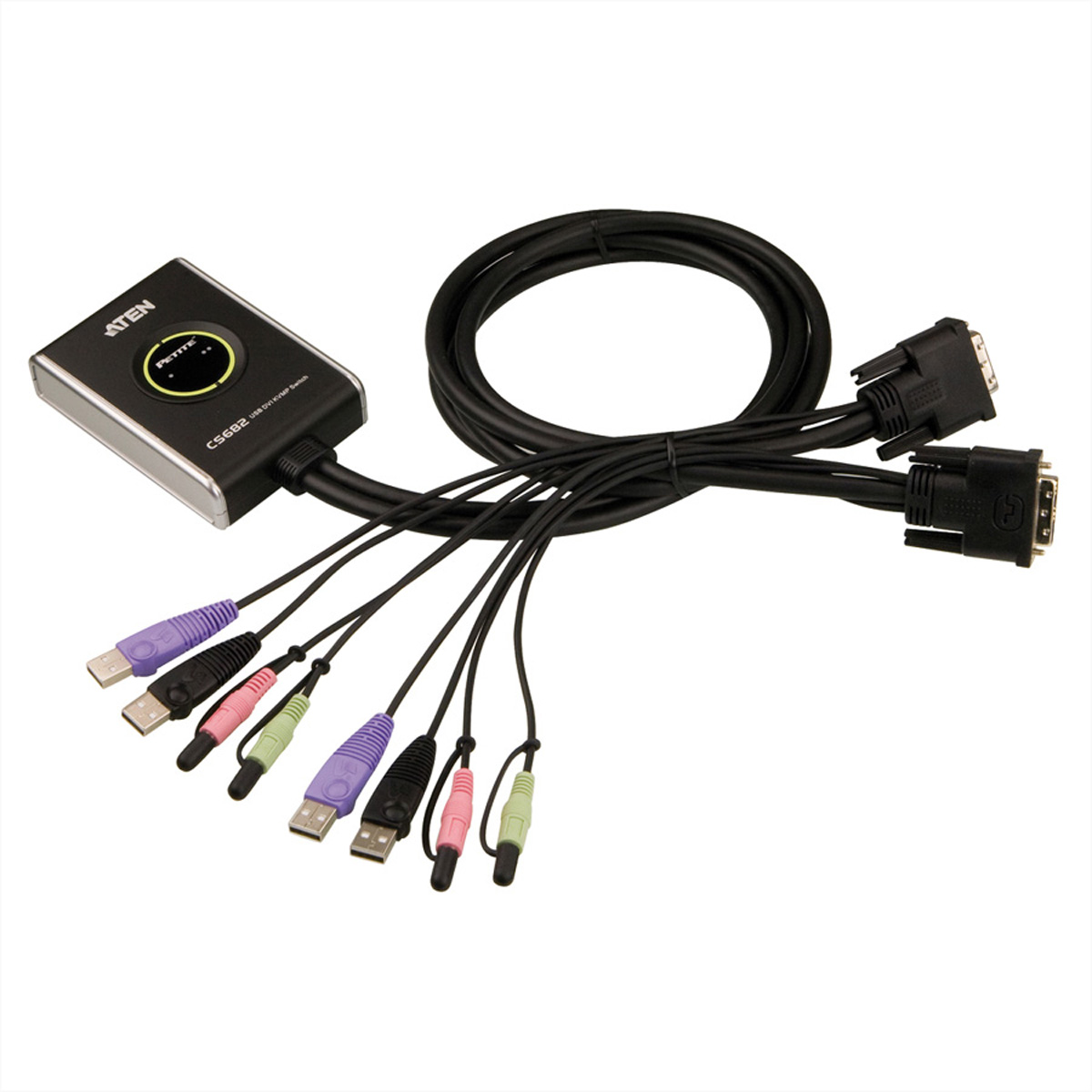 ATEN CS682 - KVM-Audio-USB-Switch - 2 x KVMAudioUSB