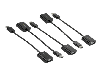 StarTech.com 5 Stück DisplayPort auf VGA Adapter - DisplayPort 1.2 auf VGA Aktiv Adapter - Digital DP auf Analog VGA Video Konverter Dongle - DP Stecker auf VGA Buchse Monitor Adapter (DP2VGA3X5)