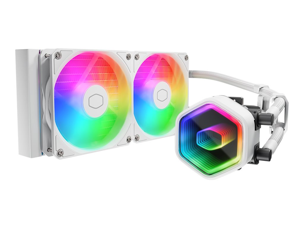 Cooler Master MasterLiquid 240 Core II - Prozessor-Flüssigkeitskühlsystem - Kühlergröße 360 mm - (für LGA1851, LGA1700, LGA1200, LGA2066, LGA2011-3, LGA2011, LGA1151, LGA1150, LGA1155, LGA1156, AM4, AM5)