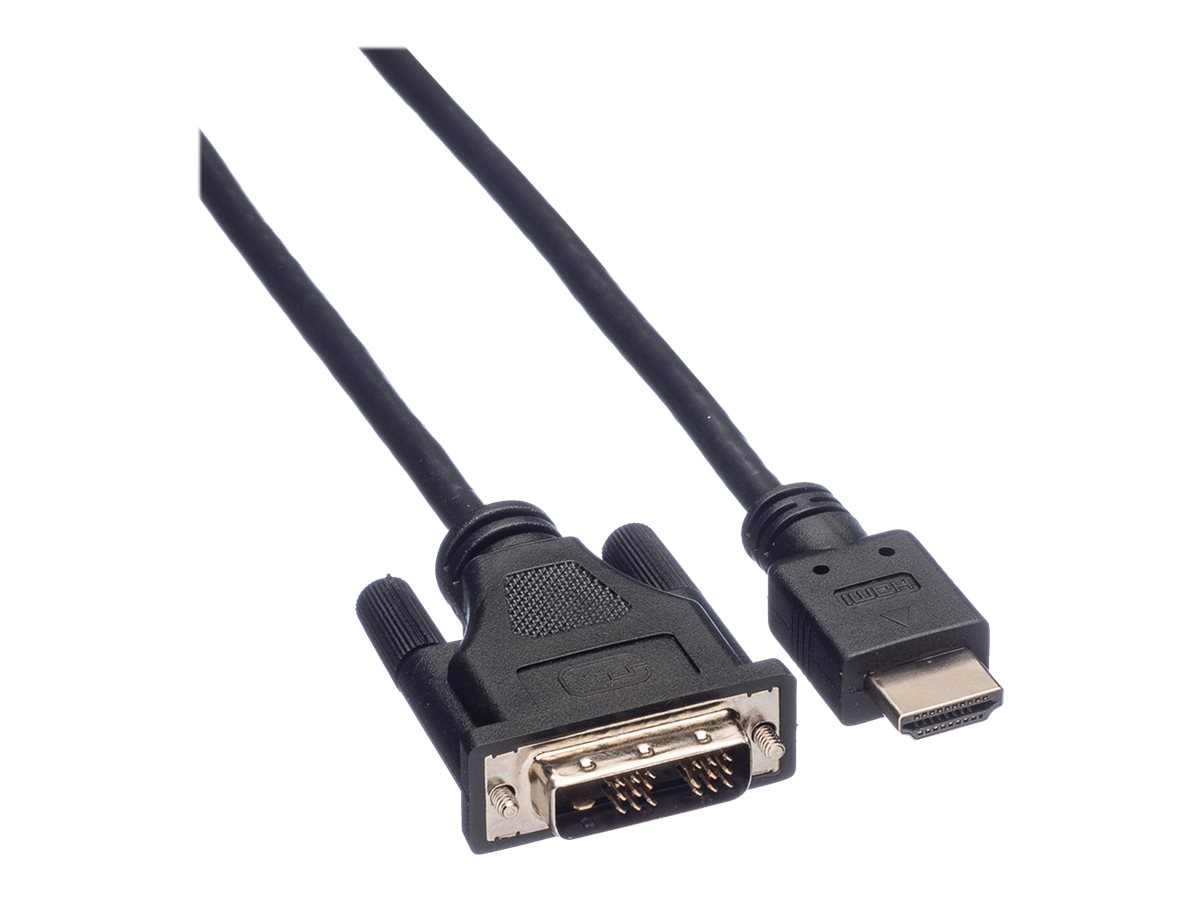 ROLINE Adapterkabel - DVI-D männlich zu HDMI männlich