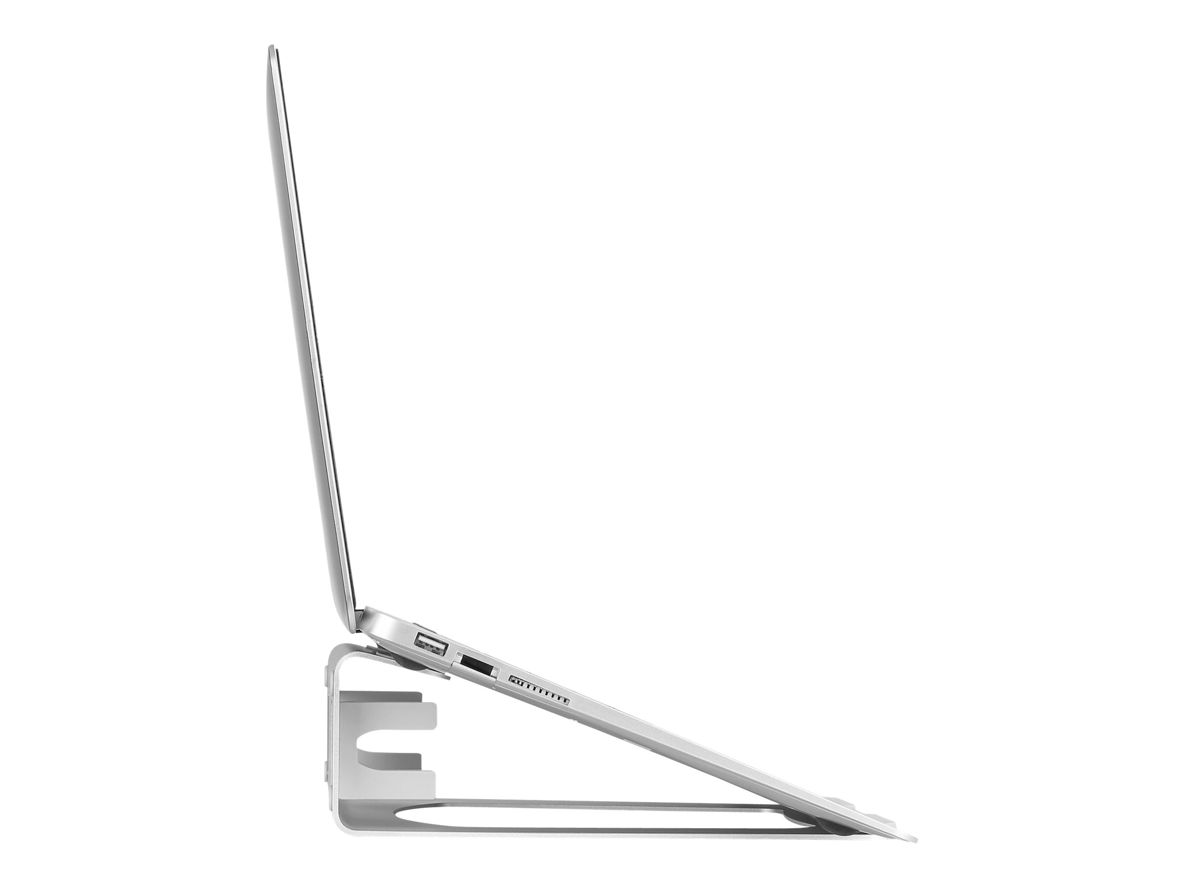 StarTech.com Laptop-Ständer - 2-in-1-Laptopständer oder Vertikalständer - Ideal für Ultrabooks & MacBook ProAir - Ergonomische, angewinkelte Tablethalterung für den Schreibtisch - Silber, Aluminium (LTSTND2IN1)