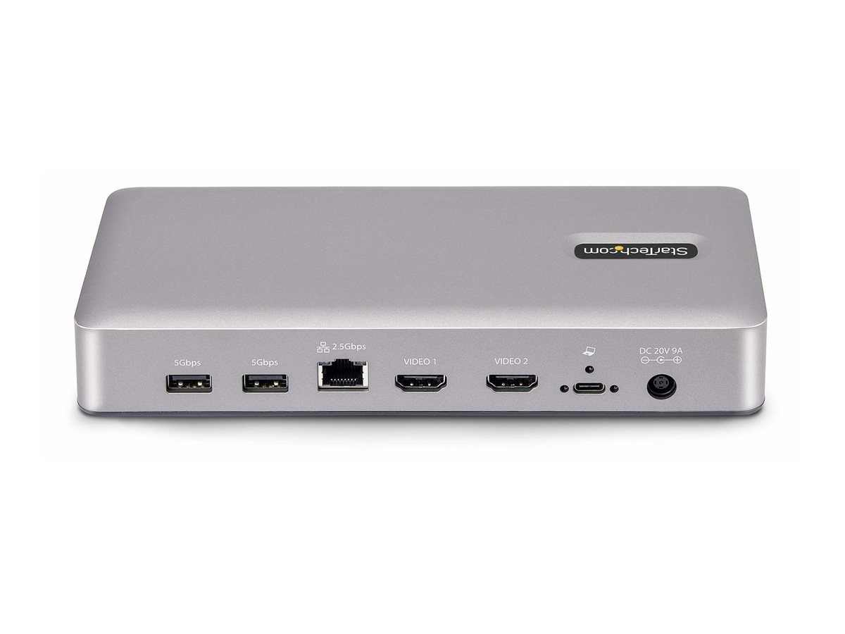 StarTech.com USB4 Docking Station, USB-C 40Gbps, Dual Video HDMI, Up to 2x 4K 60Hz 444 (RGB)