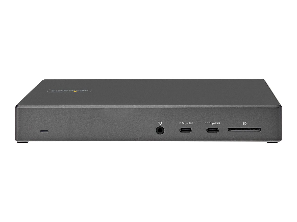 StarTech.com USB-C Dock - Dreifach 4K Monitor - USB Typ-C Dockingstation - 100 W PD 3.0 - DP 1.4 Alt Mode & DSC, 2x DisplayPort 1.4HDMI 2.0 - 6xUSB (2x 10Gbps)