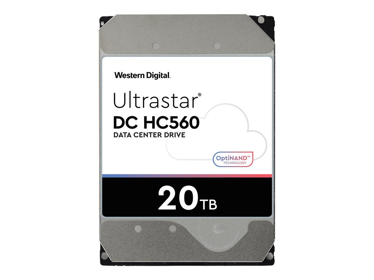 WD Ultrastar DC HC560 WUH722020BL5201 - Festplatte - verschlüsselt - 20 TB - intern - 3.5" (8.9 cm)