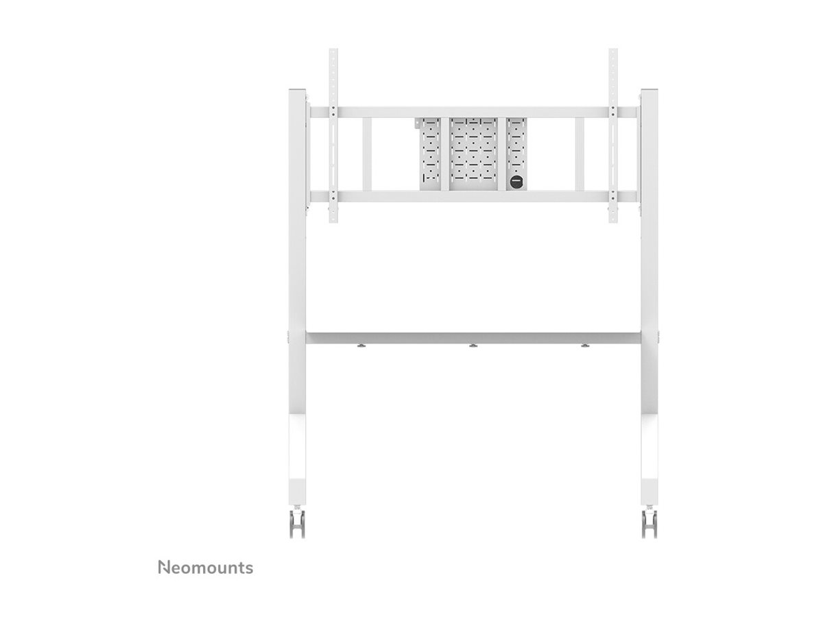 Neomounts FL50-575WH1 - Wagen - robust - für Displayständer - Bodenständer - verriegelbar - Stahl - weiß - Bildschirmgröße 178.1-301.4 cm (65"-110")