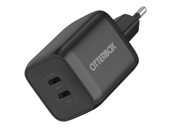 OtterBox Standard - Netzteil - 65 Watt - 3 A - PDPPS, Fast Charge - 2 Ausgabeanschlussstellen (24 pin USB-C)