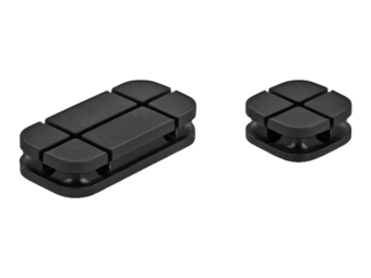 Delock Kabelhalter-Kit - Tisch montierbar, Oberfläche montierbar, geeignet für Wandmontage