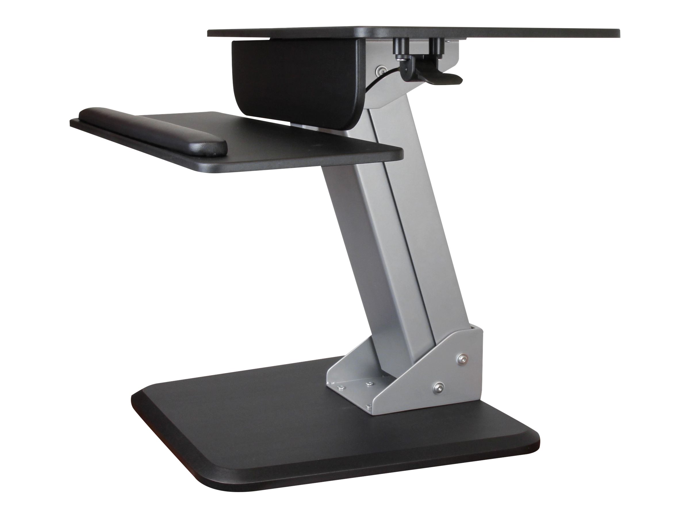 StarTech.com Height Adjustable Standing Desk Converter - Sit Stand Desk with One-finger Adjustment - Ergonomic Desk (ARMSTS)