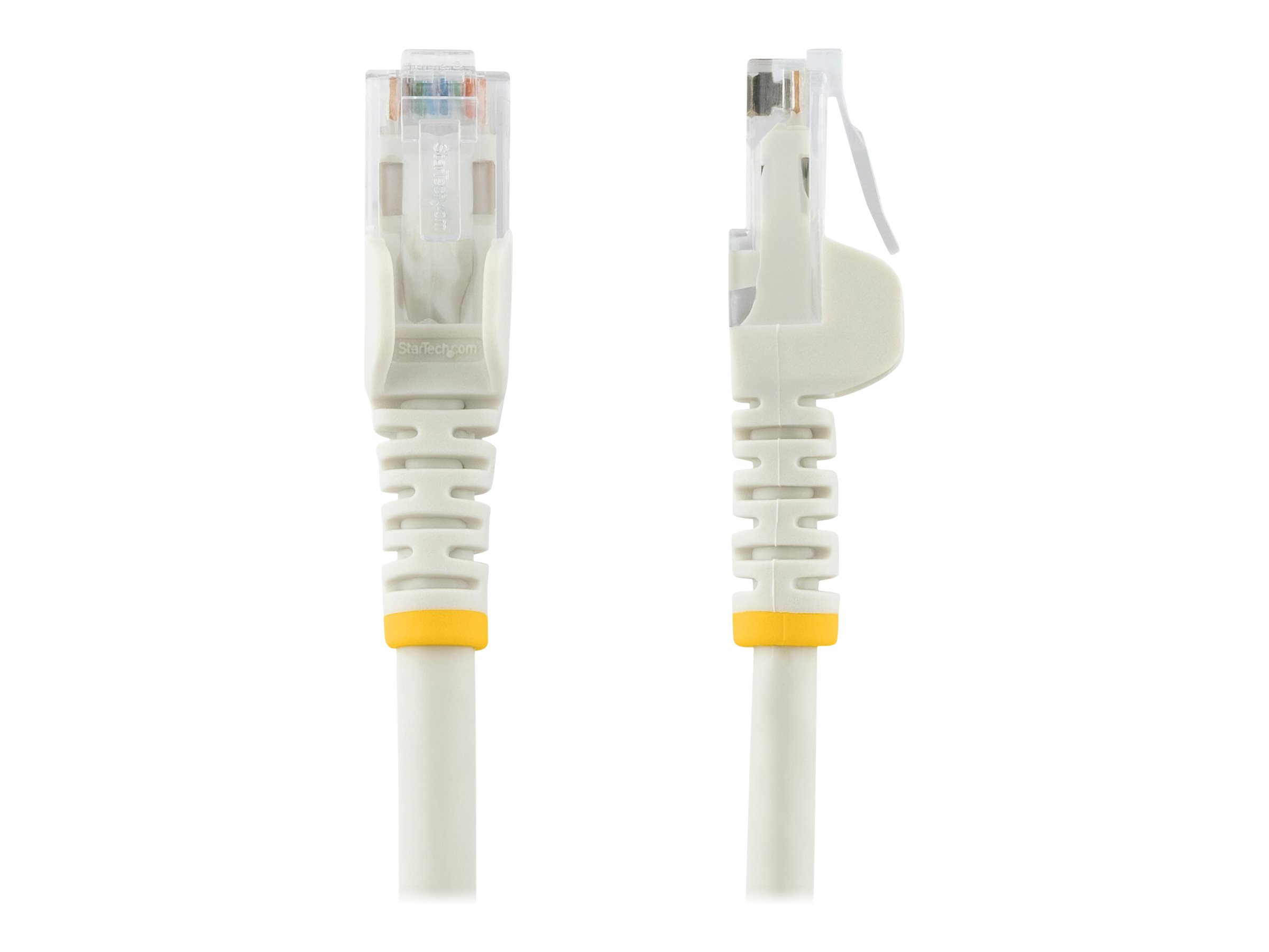 StarTech.com 1m Cat6 UTP RJ45 Gigabit Patchkabel Snagless - Cat 6 Netzwerkkabel mit Schutzmanschette - Cat.6 Patch-Kabel - Weiß - Patch-Kabel - RJ-45 (M)