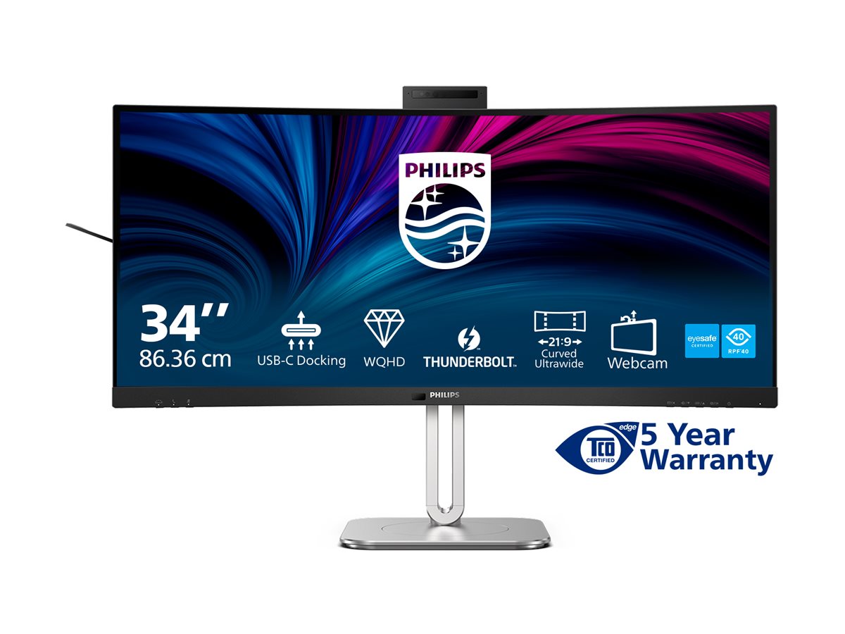 Philips 34B2U6603CH - 6000 Series - LED-Monitor - gebogen - 86.36 cm (34")