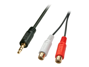 Lindy Premium - Audio-Adapter - 0.08 mm² - RCA x 2 (W)