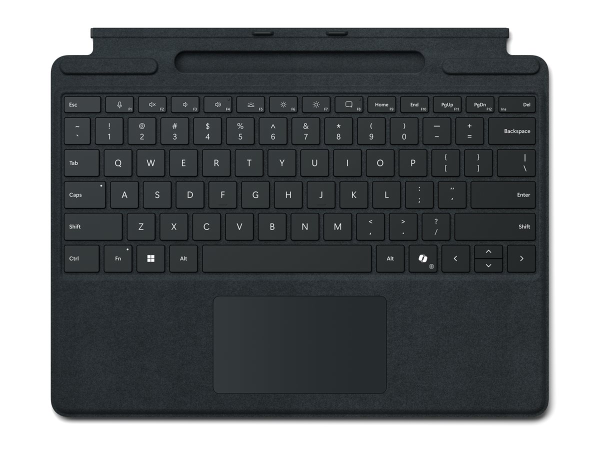 Microsoft Surface Pro Keyboard - Tastatur - mit Trackpad, Beschleunigungsmesser, Surface Slim Pen 2 Ablage- und Ladeschale