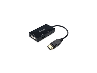 Equip DisplayPort-zu-VGA-  -HDMI-  -DVI-Adapter - 024 m - DisplayPort - DVI-D + VGA (D-Sub) + HDMI - Männlich - Weiblich - Gerade