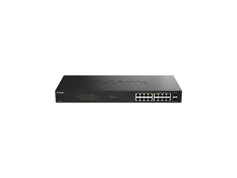 D-Link DGS 1018P - Switch - unmanaged - 16 x 101001000 (PoE)