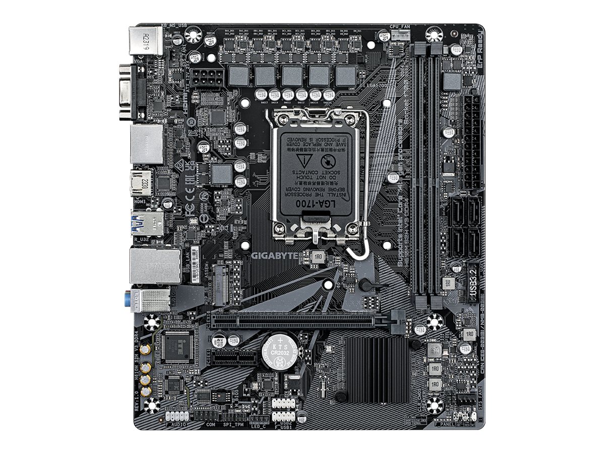 Gigabyte H610M S2H V3 DDR4 - 1.0 - Motherboard - micro ATX - LGA1700-Sockel - H610 Chipsatz - USB 3.2 Gen 1 - Gigabit LAN - Onboard-Grafik (CPU erforderlich)