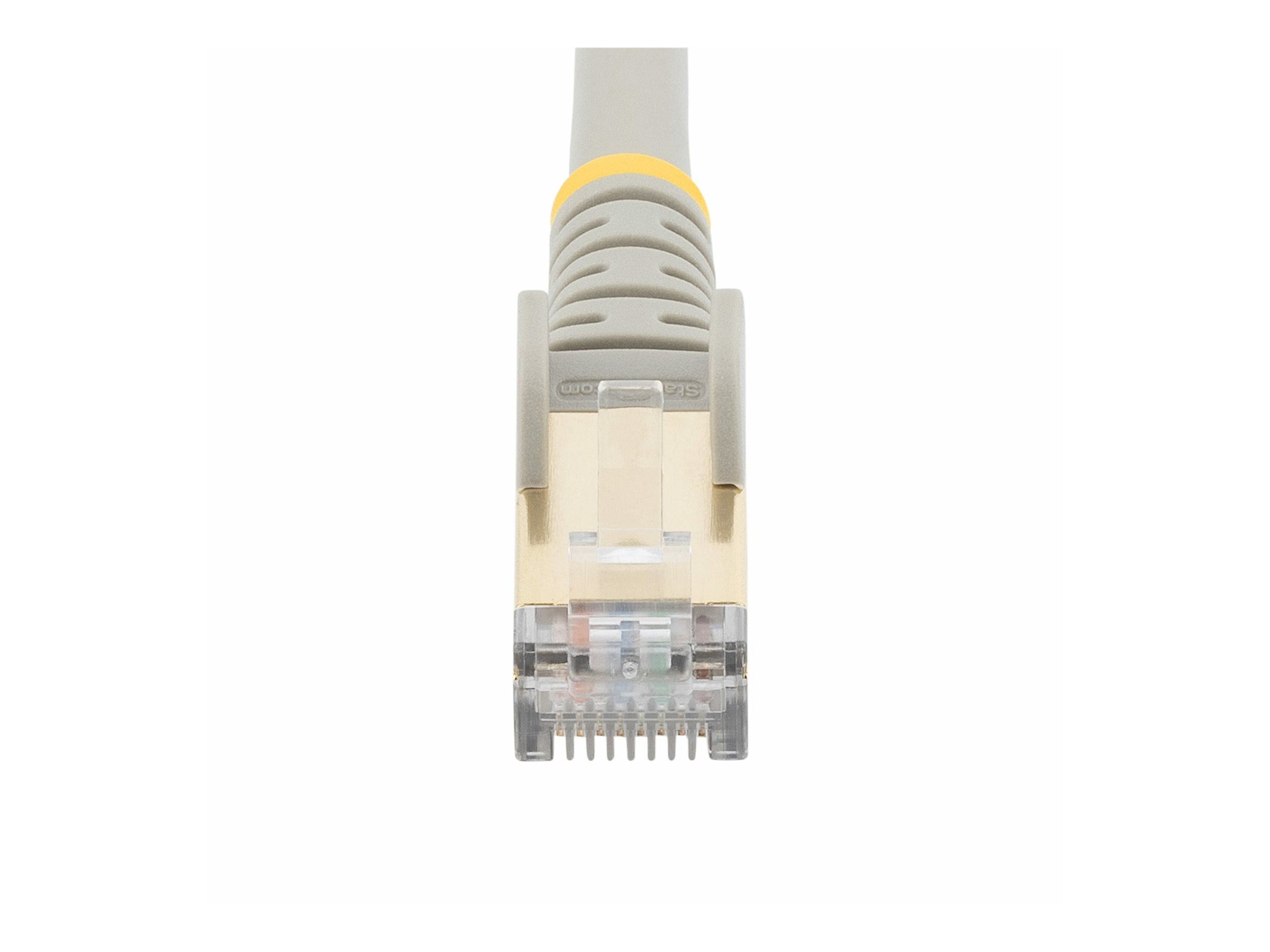StarTech.com 7.5m CAT6A Ethernet Cable, 10 Gigabit Shielded Snagless RJ45 100W PoE Patch Cord, CAT 6A 10GbE STP Network Cable wStrain Relief, Grey, UL Certified WiringTIA - Category 6A - 26AWG (6ASPAT750CMGR)