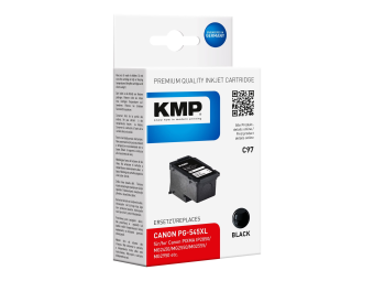 KMP C97 - 15 ml - Hohe Ergiebigkeit - Schwarz - kompatibel - Tintenpatrone (Alternative zu Canon 8286B001, Canon PG-545XL)