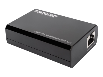 Intellinet PoE Splitter with USB-C Output PoE++  4PPoE Gigabit Ultra IEEE 802.3bt RJ45 In and Out Ports Up to 45 W USB-C Output Port