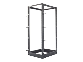Intellinet 19 4-Pfosten Laborgestell 26 HE Flatpack schwarz - Schrank - offener Rahmen - 4 Pfosten - Schwarz RAL 9005 - 26U - 48.3 cm (19)
