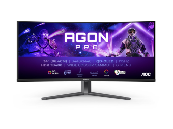 AOC AGON PRO AG346UCD - OLED-Monitor - Gaming - gebogen - 86.36 cm (34)