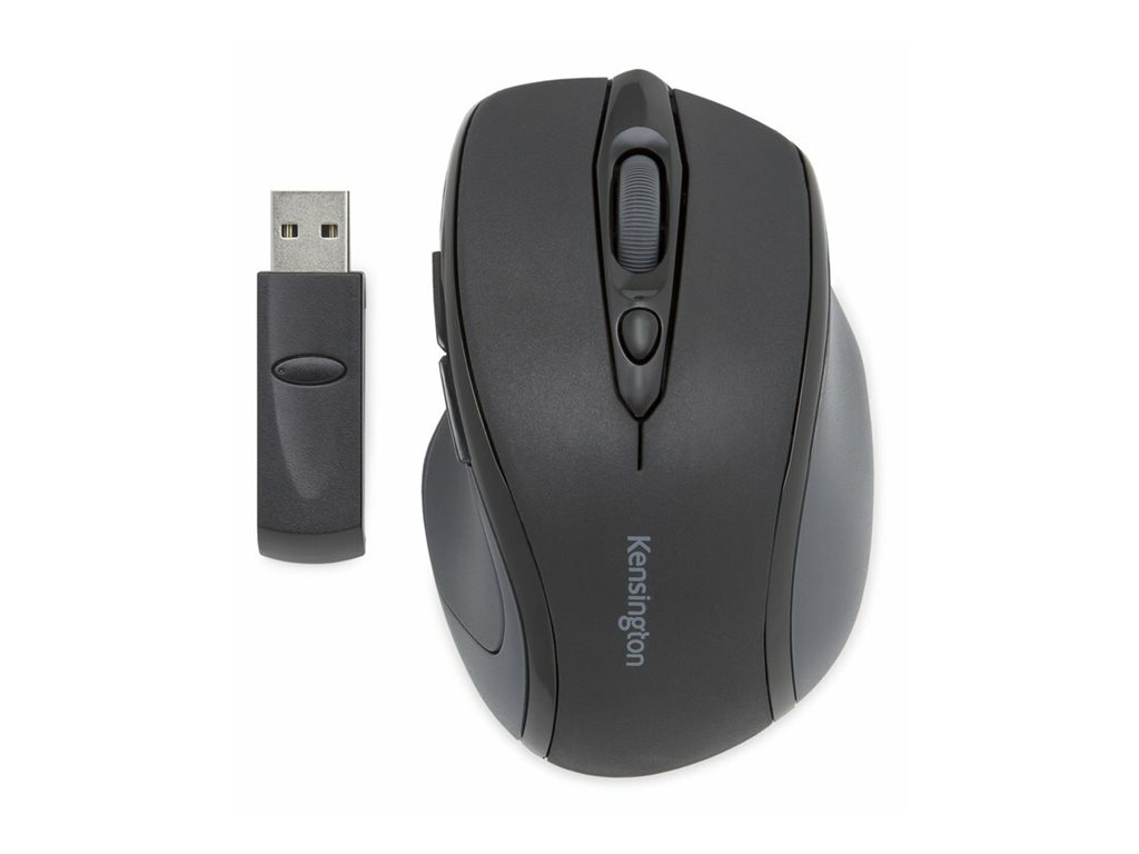 Kensington Pro Fit Mid-Size - Maus - Für Rechtshänder - optisch - 6 Tasten - kabellos - 2.4 GHz - kabelloser Empfänger (USB)