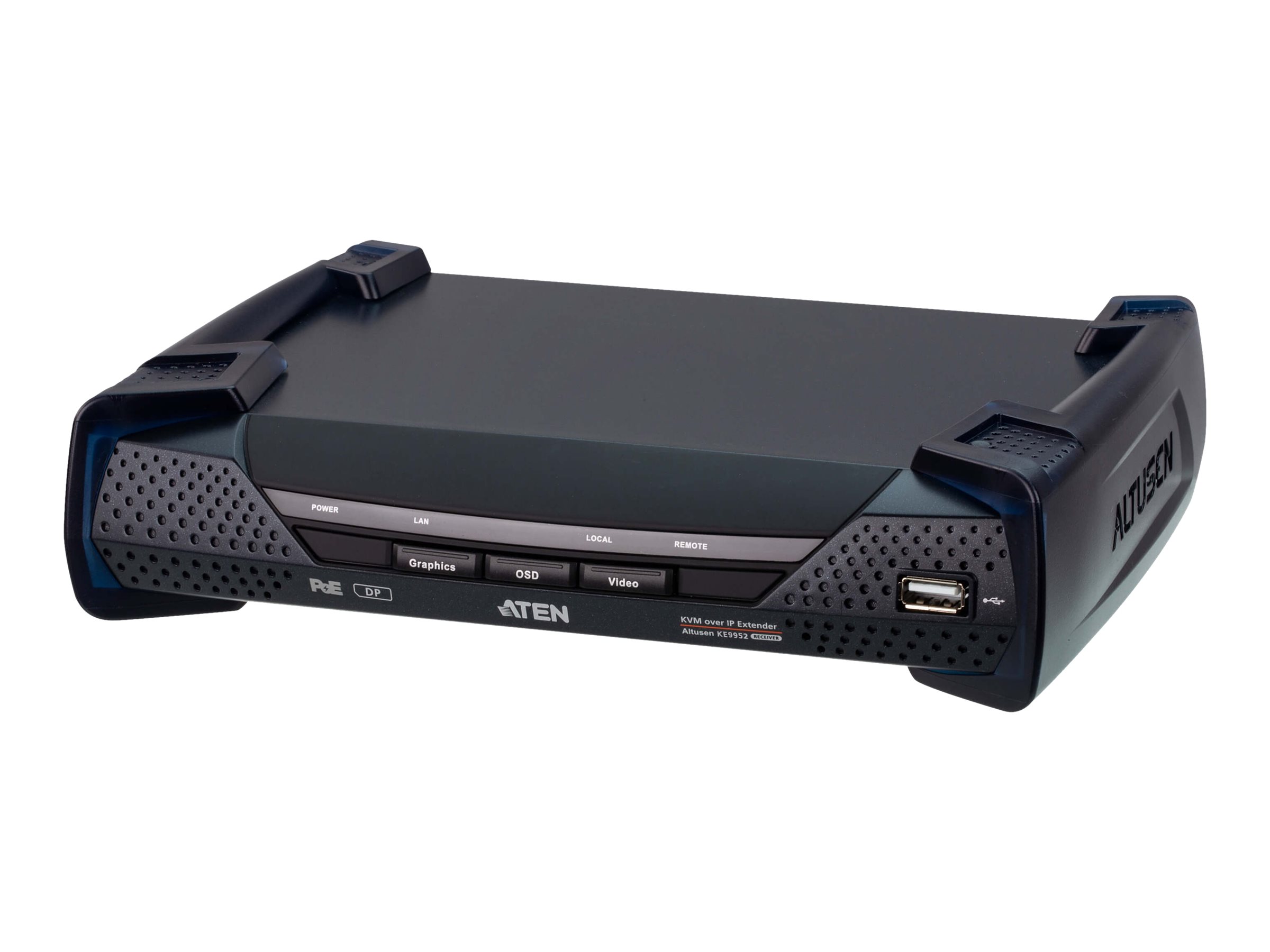 ATEN ALTUSEN KE9952R 4K DisplayPort Single Display KVM over IP Receiver with PoE