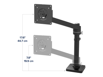 Ergotron NX - Befestigungskit (Gelenkarm, Arm-Einheit, Befestigungsmaterialien, Basis, Stange, Pivot) - für Monitor - mattschwarz - Bildschirmgröße bis zu 86,4 cm (bis zu 34 Zoll)