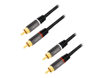 LogiLink Audiokabel - RCA x 2 männlich zu RCA