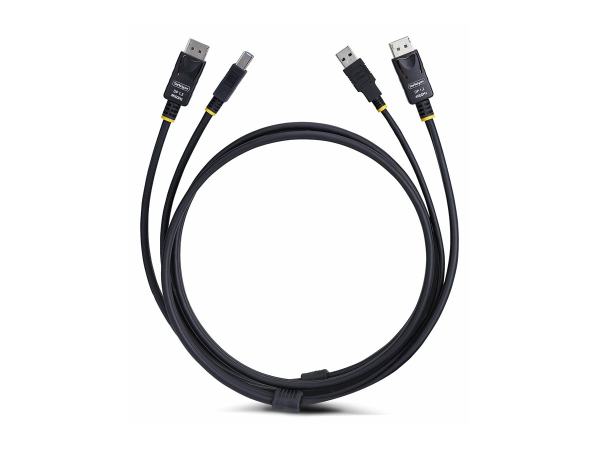 StarTech.com 10ft (3m) DisplayPort and USB 5Gbps KVM Cable - Tastatur-  Video-  Maus- (KVM-)