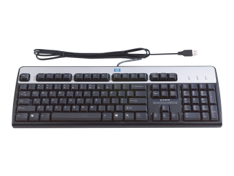 HP HPE Standard - Tastatur - USB - Norwegisch - Silber