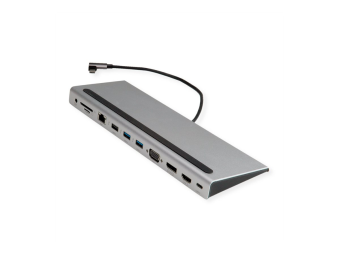 VALUE Dockingstation - USB-C 3.2 Gen 2 - HDMI, DP, VGA