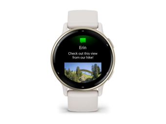 Garmin vívoactive 5 - Ivory - intelligente Uhr mit Band - Silikon - Handgelenkgröße 125-190 mm - Anzeige 3.04 cm (1.2)