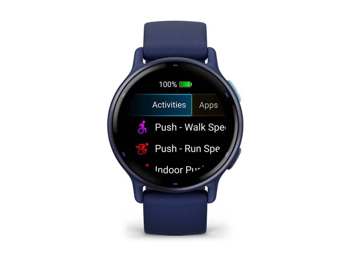 Garmin vívoactive 5 - Marineblau - intelligente Uhr mit Band - Silikon - Handgelenkgröße 125-190 mm - Anzeige 3.04 cm (1.2")