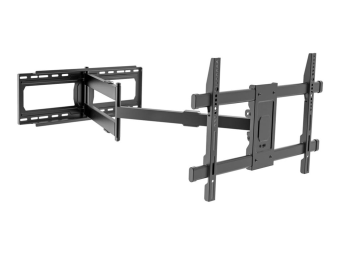 Techly Befestigungskit (Wandmontage) - Voll beweglich - für LCD-Display - extralang - Schwarz - Bildschirmgröße 106.7-203.2 cm (42"-80")