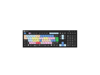 Logickeyboard LKB-MCOM4-BJPU-FR - Volle Größe (100%) - Kabelgebunden - USB - Scherenschalter - AZERTY - Schwarz