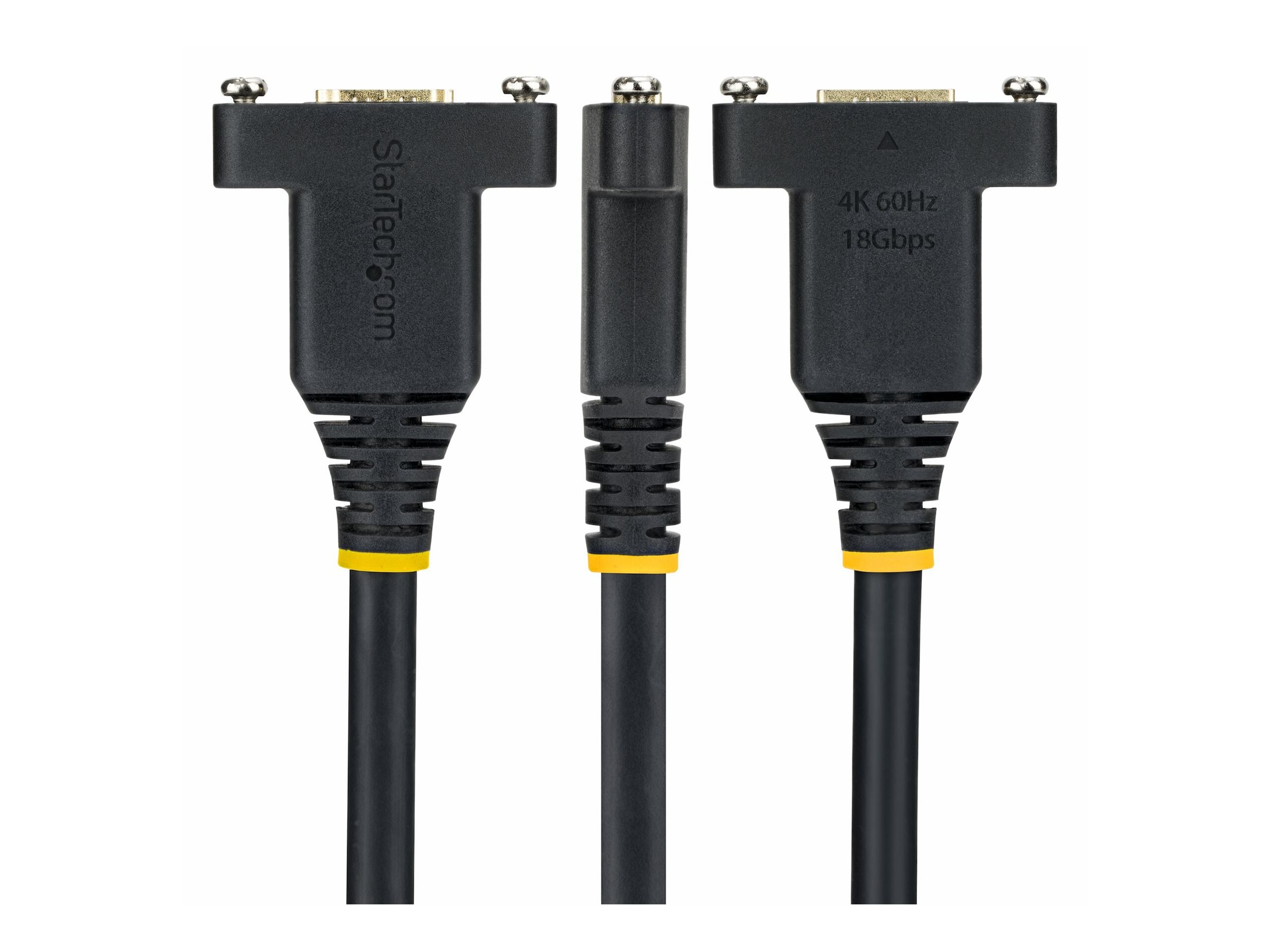 StarTech.com Startech - High Speed - HDMI-Verlängerungskabel mit Ethernet - HDMI männlich zu HDMI weiblich - 1.8 m - Schwarz - Panelmontage, 1440p (UWQHD)