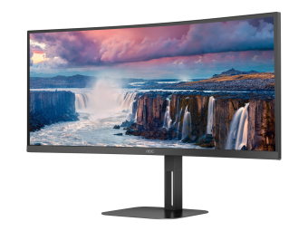AOC Value-line CU34V5CBK - V5 series - LED-Monitor - gebogen - 86.4 cm (34")