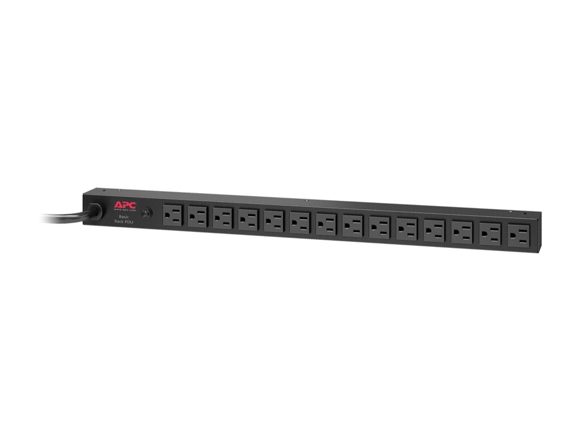 APC Steckdosenleiste (Rack - einbaufähig) - Wechselstrom 120 V - Eingabe, Eingang NEMA L5-20 - Ausgangsanschlüsse 14 (NEMA 5-15)
