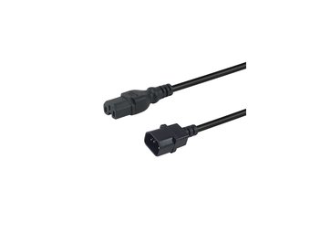 Equip Netzkabel Anschl. C14 -> C15 schwarz - StromNetzteil