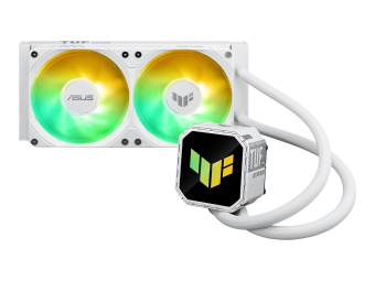 ASUS TUF Gaming LC III 240 ARGB - White Edition - Prozessor-Flüssigkeitskühlsystem - Kühlergröße 240 mm - (für AM4, AM5, LGA1851, LGA1700, LGA1200)