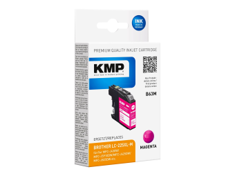 KMP B63M - 11.8 ml - Magenta - kompatibel - Tintenpatrone (Alternative zu Brother LC-225XLM)