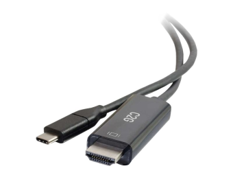 C2G Adapterkabel - 24 pin USB-C männlich zu HDMI männlich - 1.83 m - Schwarz - umkehrbare Stecker 4K Unterstützung 1080p-Unterstützung unterstützt 4K 60 Hz (3840 x 2160)