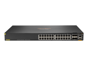 HPE Aruba Networking CX 6200F 24G Class 4 PoE 4SFP 370W Switch - Switch - max. Stapelentfernung 10 km - L3 - managed - 24 x 101001000 (PoE+)