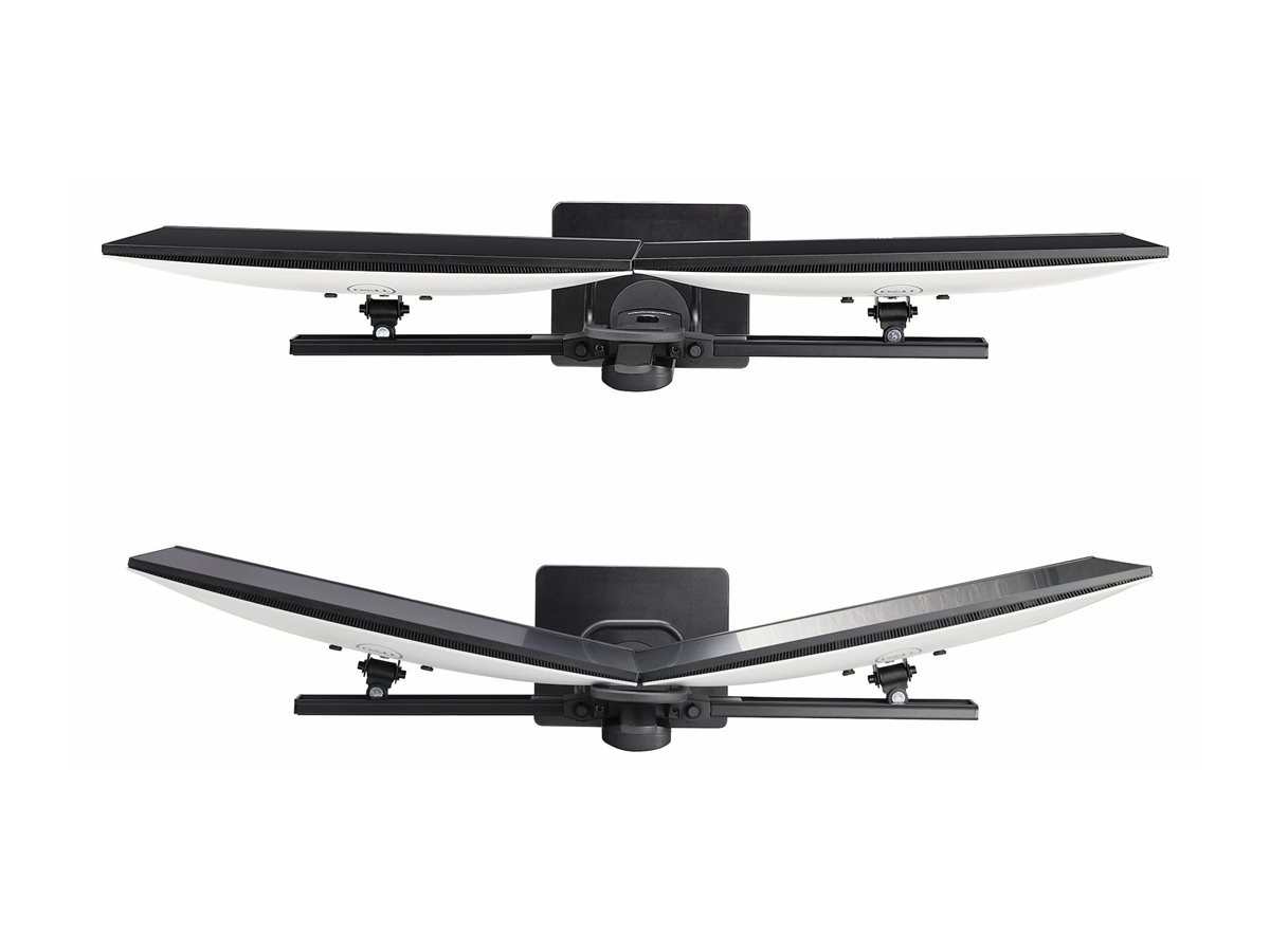 StarTech.com Crossbar Dual Monitor Desk Stand, Double 27inch ScreensVESA - Aufstellung - für 2 Monitore - Kunststoff, Aluminium, Stahl - Schwarz - Bildschirmgröße 43.2-68.6 cm (17"-27")